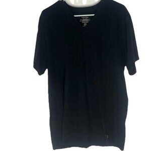 Calvin Klein Black Cotton V Neck T Shirt Large very good condition